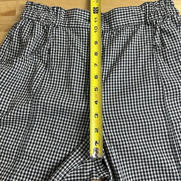 Urban Outfitters Silence Noise Gingham Black Plaid Tapered Trousers Pants Size 4 - Picture 12 of 13